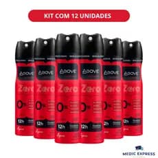 Kit com 12 Desodorante Aero Above Sem Alumínio Feminino 150ml