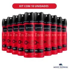 Kit com 10 Desodorante Aero Above Sem Alumínio Feminino 150ml