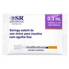Seringa para Insulina / Botox 0,3ml 31G (6 x 0,25mm) – 30UI | Escolha a quantidade (SR)