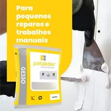 Saco De Gesso Rápido 5kg P/ Molduras Reparos Manuais Branco