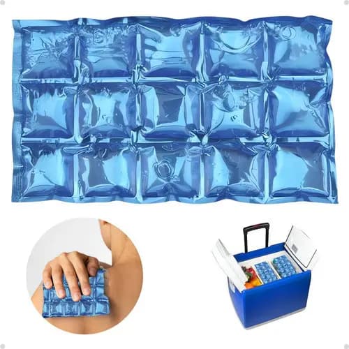 Bolsa De Gelo Gel Para Compressa Dor Cooler Isopor 25x15cm