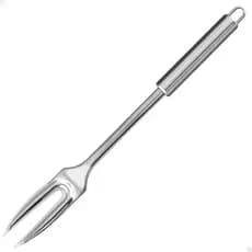 Garfo Trinchante Para Grelha Churrasco Em Aço Inox Garfão