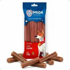 Petisco Mega Snack  Para Cães Estrelinha Sabor Carne 50g