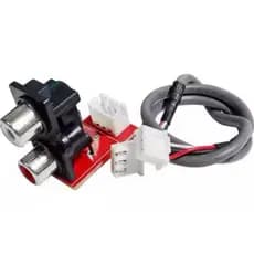 Cabo  RCA para XH2.54MM-3PIN entrada de áudio comprimento de linha interface de sinal de som estendido para painel, Ampl