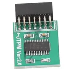 Módulo de Segurança TPM 2.0 MSI Green LPC-14 Pin, Atualização do Windows 11 P/ X99 D4 Tem suporte para Placas Mãe X99