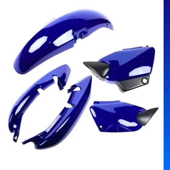 Kit  carenagem Completo Titan 2000 2001 2002 2003 2004  Azul Envernizada