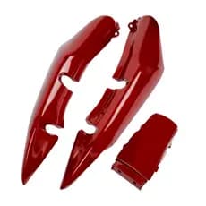 Carenagem Rabeta Vermelha Titan 150 2004 2005 2006 2007 2008 Vermelho Com Brilho Envernizado