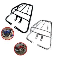 Bagageiro Titan 125 cromado preto 2000 2001 2002 2003 2004 2005 2006 2007 2008
