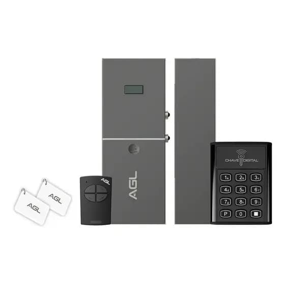 Fechadura Digital Sem Fio Smart X2 porta madeira e vidro  - Agl reembalado, um micro pequeno arranhao devido transporte