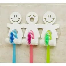Suporte Adesivo Porta Escovas de Dentes Parede Banheiro