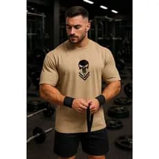 Camiseta  JUSTI 05 Masculina  Algodão Streetwear Caimento Perfeito Academia Promoção