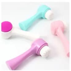 Escova para limpeza facial 2 Em 1 Esponja massageadora limpeza de pele