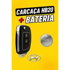 Capa Carcaça Chave Canivete Hb20 Hb20s Hb20x 2012 2013 2014 2015 2016 2017 2018 mais bateria