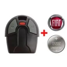 Capa Oca Controle Alarme Fiat Uno Palio Strada + Logo Vermelho + Bateria