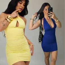 Vestido Feminino Brasil Copa do Mundo Curto Suplex Torcida Elegante Tendência Seleção
