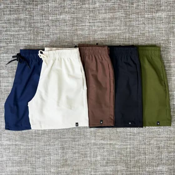 Kit 3 Short de Linho Masculinos Bermuda Linho Slim Mauricinho Verão Casual Premium Liso Leve Confortável