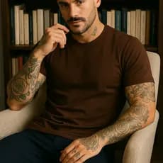 Camiseta Masculina T-Shirt Basica Modal Elastano Super Premium - Não amassa e Anti-Odor