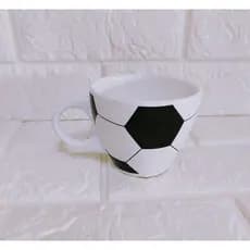 Caneca Xícara de Cerâmica Xícara Bola De Futebol 300 Ml Campo Festa Comemoração Torcedor Fanático Gol Time Amigos Copa