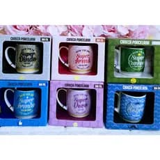 Caneca Porcelana 360ml Xícara Chá Café Cappuccino Frases Imagens Gato Carro Deus Do Irmã Sogra Sogro Cunhado Irmão Dindo
