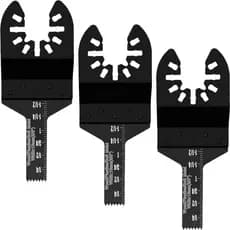 Kit 3 Lâminas 9mm Serra Oscilante Multiferramenta Multicorte