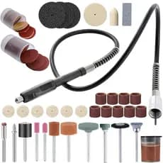 Kit Eixo Flexível Chicote 105 Acessórios para Micro Retífica