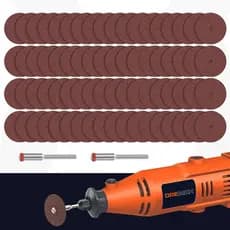 Kit 60 Discos de Corte 24mm com 2 Haste 3mm Micro Retíficas