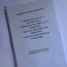 Apostilāo de Umbanda com Firmezas de Exu a Orixás Rezas e Orações de Umbanda e Pontos Cantados Combo todas apostilas