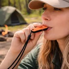 Apito de Emergência Segurança para Trilha Canoagem Camping e Aventuras ao Ar Livre - Muito Alto