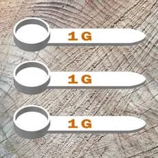 Kit Medidor Scoop 1g Colher Dosadora Plástica Medição Precisa Para Sal, Suplementos, Café e Receitas