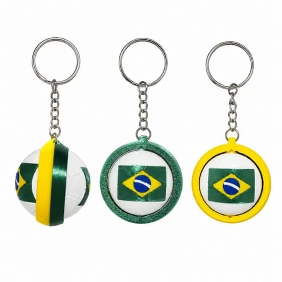 Chaveiro Giratório + Porta Figurinhas Copa do Mundo 2026 Caixa Estojo para Coleção Álbum FIFA Cards
