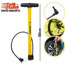 Bomba De Encher Pneu Bicicleta Bike Carro Moto Bomba de Ar Manual Portátil 50cm Alta Pressão