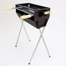 QUEIMA DE ESTOQUE! Churrasqueira a Carvão 87cm Com Grelha Inclusa em Aço Reforçado Espetinho Grande