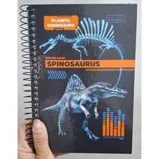 CADERNO ESPIRAL PEQUENO CAPA DURA 80F PLANETA DINOSSAURO CADERSIL