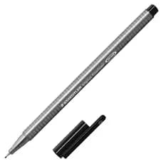 Caneta Staedtler triplus fineliner preta