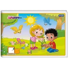 CADERNO DE DESENHO PEQUENO CAPA DURA COSTURADO 56G 40F JANDAINHA JANDAIA