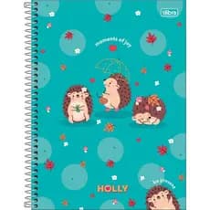 CADERNO UNIVERSITARIO 10 MATERIAS CAPA DURA 160F HOLLY TILIBRA