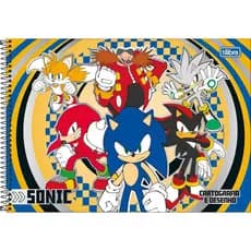 CADERNO DE DESENHO GRANDE ESPIRAL CAPA DURA 80F SONIC TILIBRA