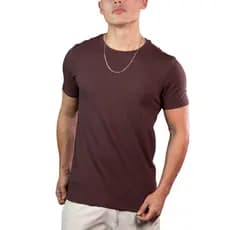 Camisa Camiseta Masculina Lisa Algodão Premium com Elastano