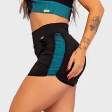 Short Fitness Feminino Detalhe Lateral Bermuda Midi Tarelles