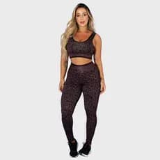 Conjunto Fitness Academia Sublimada Estampada Oncinha Tarelles