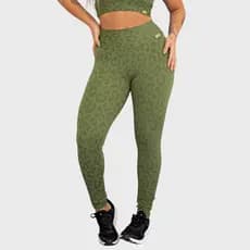 Calça Legging Fitness Feminina Poliamida Onça Zero Transparência Academia Tarelles