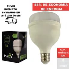 Lampada Led 50w Bulbo Alta Potencia Lâmpada de Led para Casa Comercio Loja Galpao