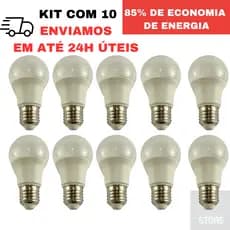 Kit 10 Lampada Led 9w Bulbo Lâmpada de Led para Casa Comercio Quarto