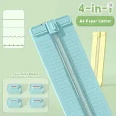 Guilhotina 4 em 1 Cortador De Papel A4 Portátil Fácil Manuseio Escritório