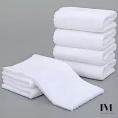 Kit 5 Pano de Microfibra Branco 40x60cm Toalha de Limpeza Grande Residencial