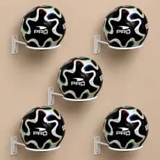 Kit 05 Suporte de Bola Aço Reforçado Futebol Basquete ou Vôlei com Parafusos e Buchas