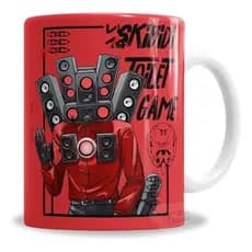 Caneca Porcelana Porcelana Skibidi Toilet Portavoz Del Baño - En Caja 325ml - Presente Personalizado