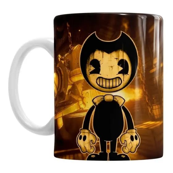 Caneca Porcelana S Bendy And The Ink Machine Com 325ml - Presente Personalizado