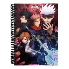 Caderno    matérias  nime Jujutsu Kaisen 15 Matérias Escolar Universitário Capa Dura Desenho