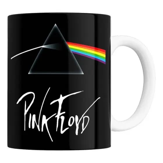 Caneca Porcelana Pink Floyd 325ml - Presente Personalizado